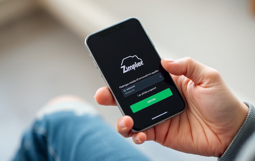 Smartmobil med Zimpler-betaling på et nettcasino